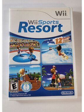 NINTENDO WII SKI RESORT GAME DISC CASE AND MANUAL TESTED! REQUIRES MOTION PLUS